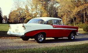 One-Owner 1956 Chevy Bel Air Flexes Supercharged V8, Drag Racing Heritage