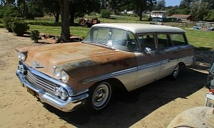 One-Owner 1958 Chevrolet Brookwood Barn Find Saved After 53 Years in Storage