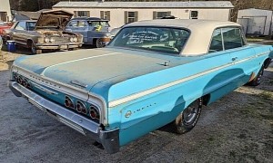 One-Owner 1964 Chevrolet Impala SS Parked for 18 Years Still Hides V8 Muscle