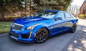 One-Owner 2018 Cadillac CTS-V Is a Supercharged 4-Door Beast With a Rare Color
