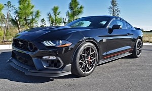 One-Owner 2021 Ford Mustang Mach 1 Has Barely Been Driven, Looks Vicious in Shadow Black