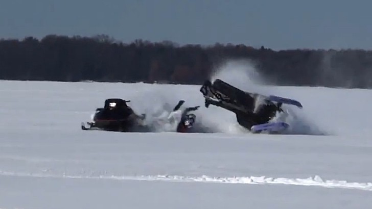 One Painfully Stupid Snowmobile Accident