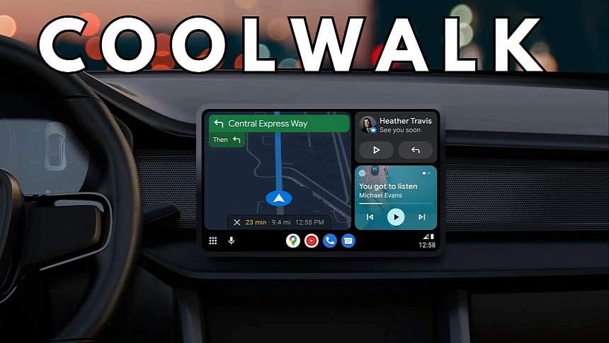 Interfaz de usuario de Android Auto Coolwalk