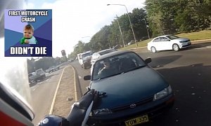 Only in Australia: Rider Rear-Ended, Gives Thumbs Up, Asks if Driver Is Alright – Video