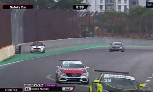 Oops: Woman Drives MINI Cooper Onto Live Mercedes Race Track