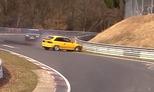 Opel Astra Driver Gets Lucky in Nurburgring Lift-Off Oversteer Near Crash