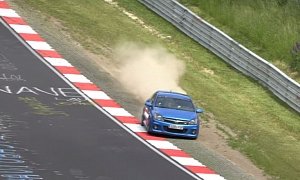 Opel Astra OPC Has Ridiculous Nurburgring Near Crash, Driver Can't Handle It