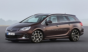 Opel Astra OPC Sports Tourer Rendering