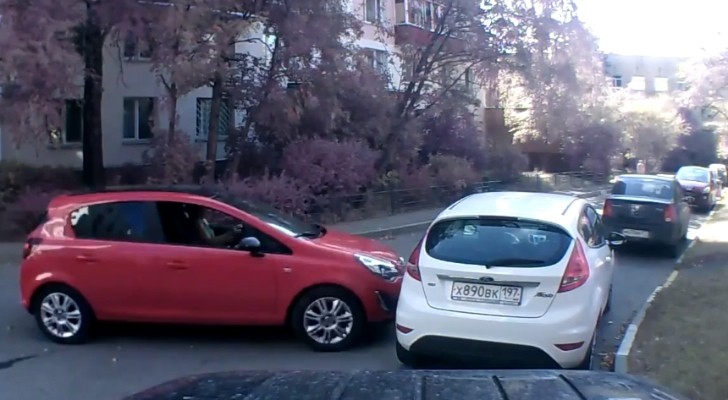 Opel Corsa Smashes into Ford Fiesta: Brand Rivalry in Russia
