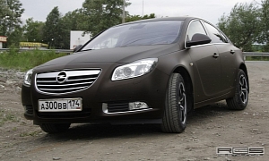 Opel Insignia Wrapped in Transparent Matte Film