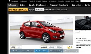 Opel Karl Configurator Launched, Prices Start at €9,500