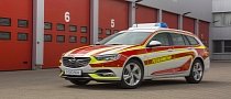 Opel Modifies The 2017 Insignia Wagon Into A Fire Engine
