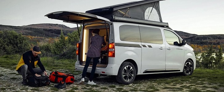 The Zafira-e Life Crosscamp Flex electric campervan