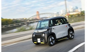 Opel’s $9K Electric Quadricycle Rocks-e Flaunts Agility and an Eye-Catching Design