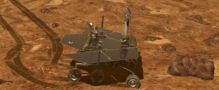 NASA Opportunity rover rendering