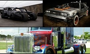 Optimus Prime vs. Tumbler Batmobile vs. DeLorean Time Machine: What?