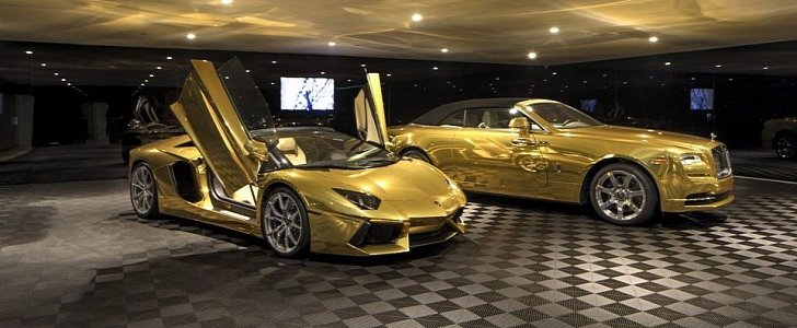 Gold-plated Lambo and Rolls-Royce included in Opus' 10-car museum