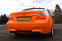 Orange BMW E60 M5 with Eisenmann Race Exhaust Sounds Crazy