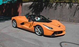 Orange LaFerrari Aperta Looks More Like a Lamborghini, Is Not Real