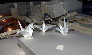 Origami Cranes from Outer Space for Japan Relief Efforts