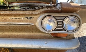 Original 1963 Chevrolet Corvair Found in a Crumbling Shed, Has Super-Low Mileage