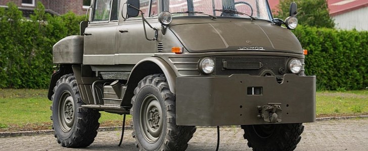 Rare 1974 Mercedes-Benz Unimog 406 Doppel Kabine 4x4 is in original, unrestored condition, on the market for a new owner