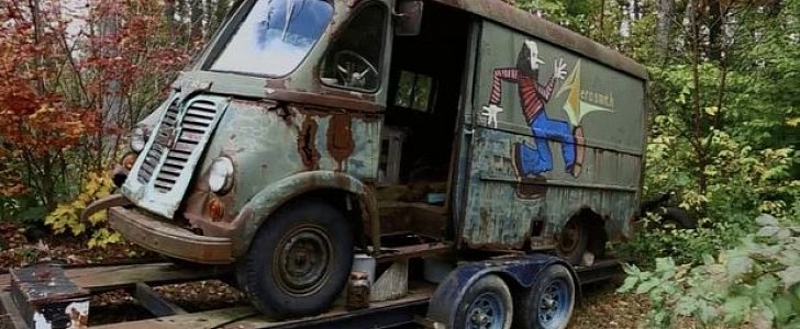 Original Aerosmith touring van, abandoned in the '70s