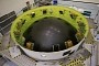 Orion Spaceship Adapter Looks Like a Giant Bowl of Soup, Has CubeSats Inside
