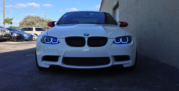 BMW E92 M3 with M4 Corona Rings