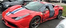 Ouch! This Wrecked Ferrari 458 Speciale Looks Sad