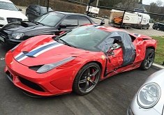 Ouch! This Wrecked Ferrari 458 Speciale Looks Sad