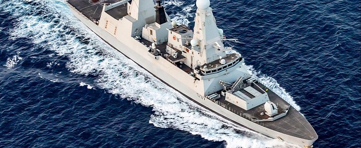 Sailors on board HMS Duncan rescue out-of-control yacht