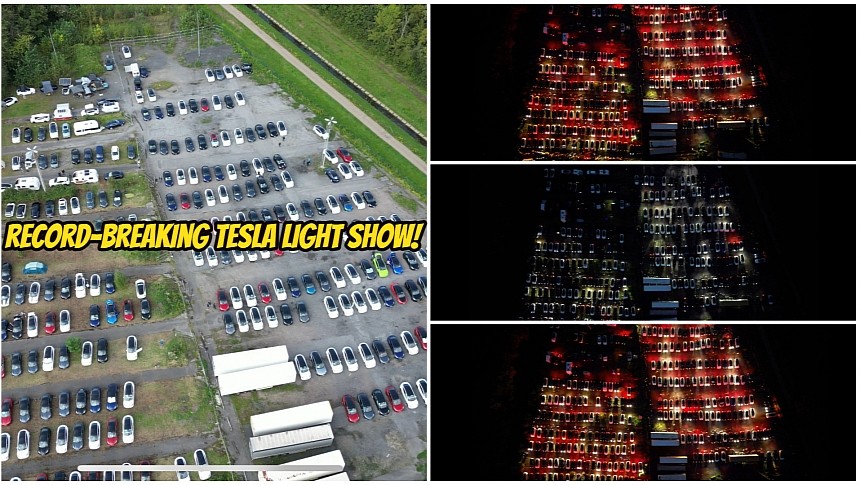 Tesla Light Show in Hamm, Germany