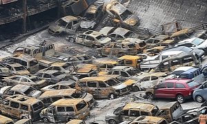 Over 500 Cars Worth Million-Dollars Burn to the Ground at South Korean Dealer – Video