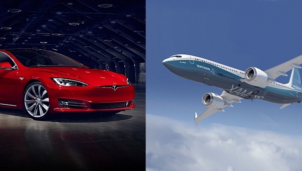 Tesla Model S and Boeing 737 MAX