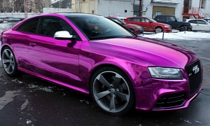 Overkill: Audi RS5 Chrome Purple Wrap