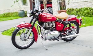 Overlooked 1957 Indian Trailblazer Exudes Character in All-Red Livery