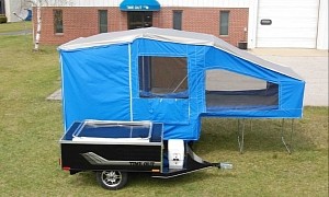Own a Motorcycle and Want To Join the Glamping Lifestyle? Check Out the Deluxe Trailer