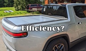 Owner Finds Out How Efficient a Rivian R1T Becomes With a Tonneau Cover
