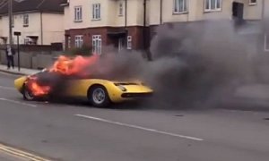 Owner of Lamborghini Miura that Burned in London Suing H.R. Owen Garage over Bad Servicing