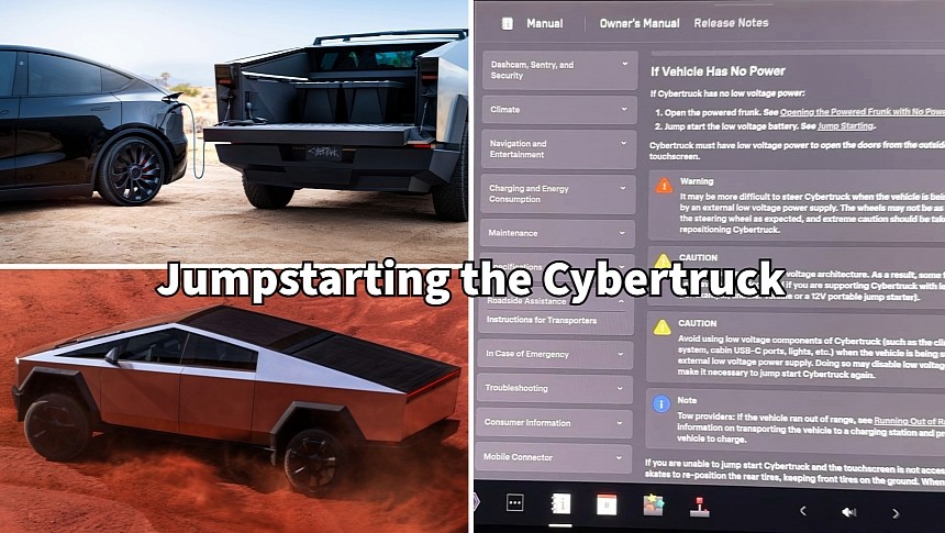 It's possible to jumpstart the Cybertruck