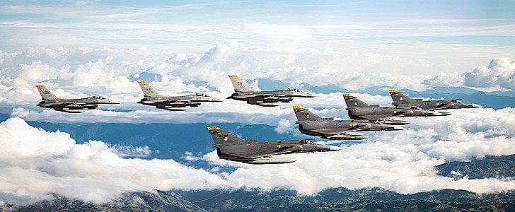 IAI Kfir and F-16 Fighting Falcon
