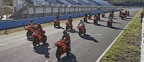 Pack of KTM RC 8C on the Track at the Same Time Is a Sight for the Ages