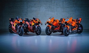 Pack of KTM RC16 Ready for 2022 MotoGP Season