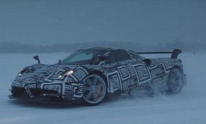 Pagani Huayra BC Goes Drifting on Ice to Prove It's Winter-Proof
