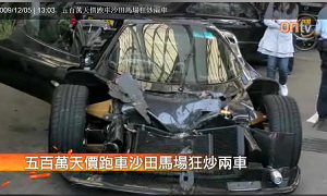 Pagani Zonda F Crashes in Hong Kong