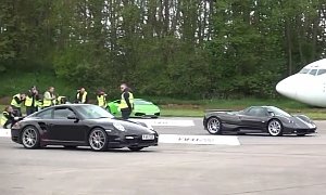 Pagani Zonda F Drag Races Supercars in the UK, Sounds Better than Any of Them