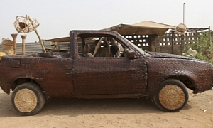 Palm Cane Wrapped Volkswagen Pickup