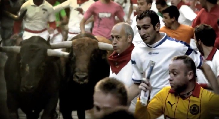 Pamplona Bull Running 2013