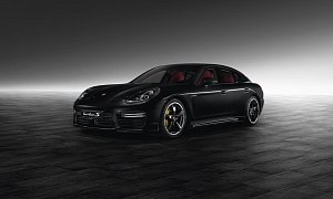 Panamera Turbo S Drenched in Jet Black by Porsche Exclusive
